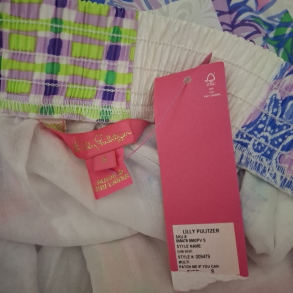 NWT Lilly Pulitzer Dani Patch Me If You Can Floral Skirt Size S - Picture 4 of 6
